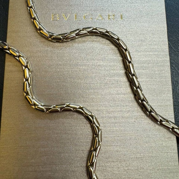 Bvlgari Serpenti Forever Square Crossbody Shoulder Bag Metallic Red Leather Smal - Picture 14 of 14